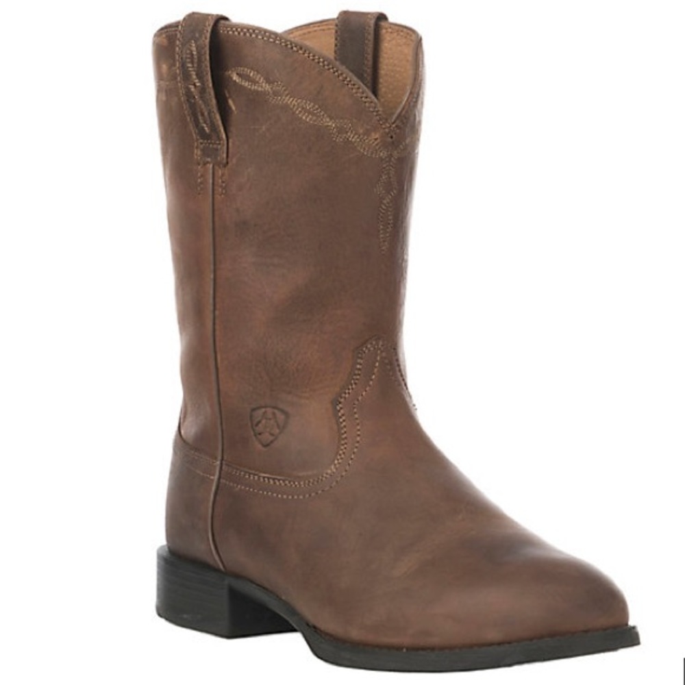 Ariat Men's Distressed Brown Heritage Roper Boots